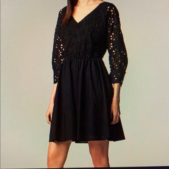 Simply Vera Vera Wang Eyelet Lace Dress Large - Picture 1 of 2